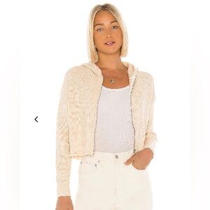 superdown Alina Distressed Zip Hoodie